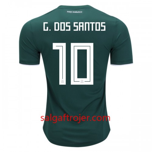 Mexico Fodboldtrøjer G.Dos Santos 10 Hjemmebanesæt VM 2018 Mexico Fodboldtrøjer G.Dos Santos 10 Hjemmebanesæt VM 2018